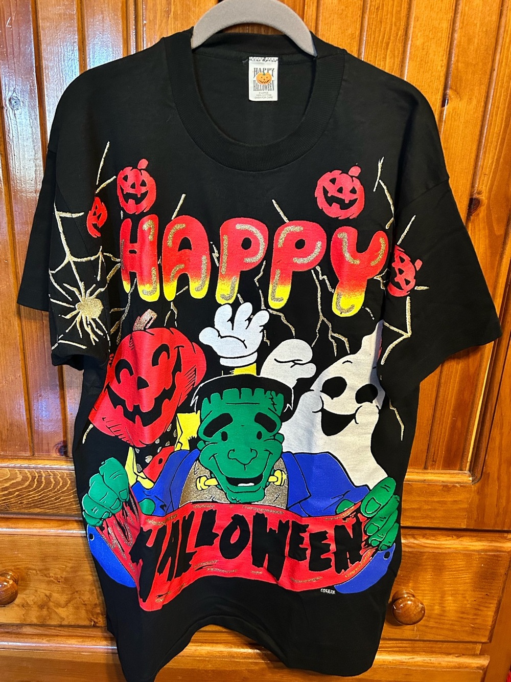 Happy Halloween Men’s or Women’s Graphic Costume Tee - Black